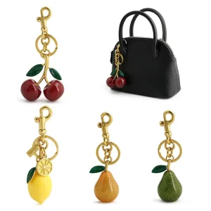 Decorative Handbags and Shoulder Bags Accessory Elegant Different Fruit Shape Charm Keychain Pendant for Bags