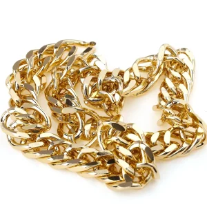 Decorative Metal Chain for Handbags and Purses with Sturdy Links and Easy Clip Connectors for Shoulder Strap Replacement