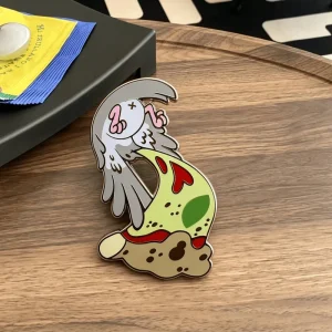 Decorative Metal Lapel Pin Custom Cartoon Design Brooch Badge Hard Enamel Pin with Screen Printing