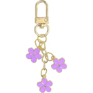 Deluxe Craft Premium Enameled Floral Keychain Cute Flower Bag Charms For Luxury Handbags Purse Backpack Fast Delivery