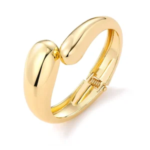Design Geometric Smooth textured Luxury Women’s Bracelet Niche Wristband Personalized and Simple Plain Ring Accessory NBR0037