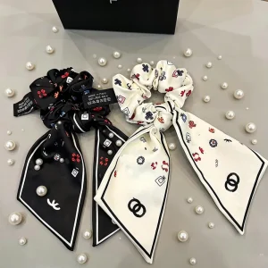 Designer Brand Women’s Bow Silk Headband Daily Fashion Hair Rubber Band Party Style Accessories