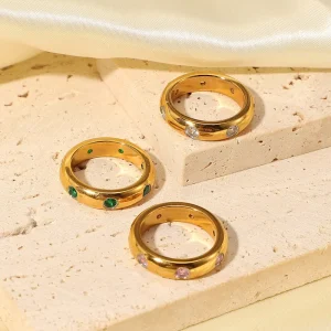 Designer Jewelry Stainless Steel Ring Fashion Jewelry Rings Women Accessories