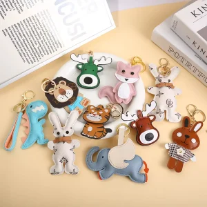 Designer Keyring Leather Car Key Chain Animal Business Gift Bag Charm Luxury Keychain