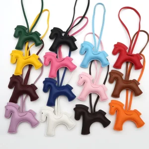 Designer Rope PU Pony Bag Charms for Handbag Y2k Accessories Purse Charm Hanging Ornament Backpack Charm Bag Charms