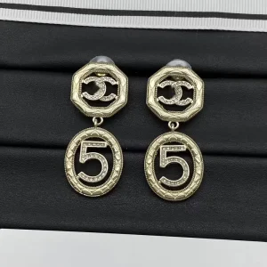 Designer Stud Earrings Women Diamond Letter C Earrings
