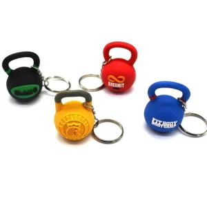 Designer Wsnbwye Advanced Technology PVC Rubber Fashion Keychain Kettlebell Keychains for Purses and Handbags Women