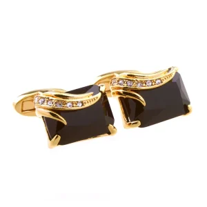 Diamond Crystal Agate Stone Cufflink Custom Men’s Suit Shirt Fashion Accessory Wedding Tuxedo Trendy Jewelry Cufflinks