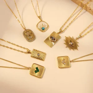 Discount Fast Shipping Women’s Fashion Chain Gold silver Pendant Jewelry Designs Stainless Steel Chains Necklace