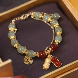 Diy Student Bff Birthday Present Adjustable Beaded Bracelet Jewelry Beautiful Unique Multicolor Peanut Bracelet Gifts for Women