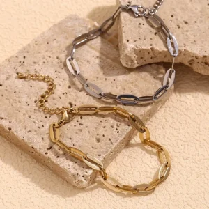 Dreamshow Summer Fashion Anklets Kiss Lip Chain 14K Gold Plated Jewelry Waterproof 316L Stainless Steel