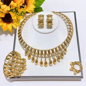 Dubai Gold Bridal Jewelry Set for Wedding Party