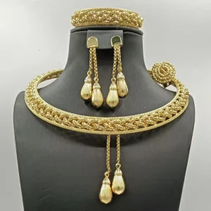 Dubai Jewelry for Women Fashion Jewelry Sets Women Necklace Accessories Party Jewelry Earrings