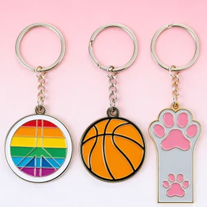 Durable Custom Metal Keychain with Personal Logo Zinc Alloy Key Ring for Trade Show Giveaway Promotional Item Factory Sale