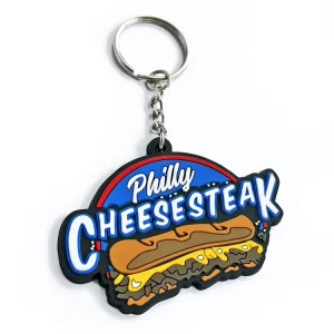 Durable Rubber Motorcycle Keychain Customizable with Logo for Promotional Giveaways
