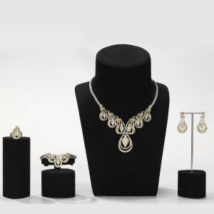 EXITOSO Costume Jewelry Set Original Fashion Gold Plated Zircon Jewelry Sets