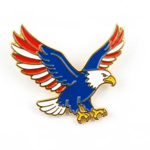 Eagle Gifts Decoration Clothes Badge Color Soft Enamel Pin Metal Logo Craft Custom Lapel Pins for Souvenirs
