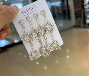 Earrings 14K 18K Gold Plated Copper Earrings Women Cute Pearl Fashion Ladies Jewelry Earrings