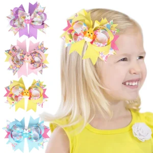 Easter Hair Clips for Kids Easter Hair Accessories Bow Hair Clip Cute Accessories