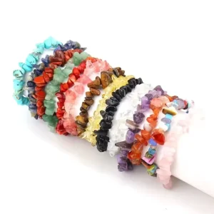 Eco Friendly Handmade Amethyst Bracelet Lovers Gift 14 Colors Natural Stone Purple Color Crystal Beaded Geometric Bracelets