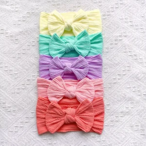 Eco Friendly Nylon Knot Butterfly Hair Accessories Set for 13 24 Months Stylish and Cute