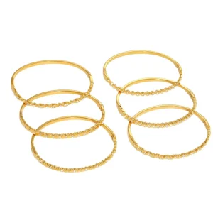 Elegant Aesthetic Shimmering Crystal Bangle White Zirconia Sleek Circular Linked Tarnish Free Everyday Wear Trendy Jewelry