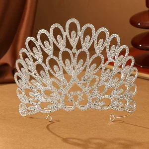 Elegant Beauty Crown Hair Accessory Crystal Tiaras Y Coronasfor Bride Girls Wedding Pageant Birthday Crowns and Tiaras