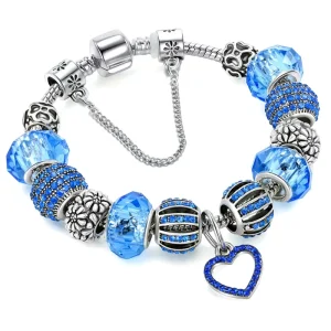 Elegant DIY Ladies’ Crystal Pendant Bracelet Accessories for European & American Fashion