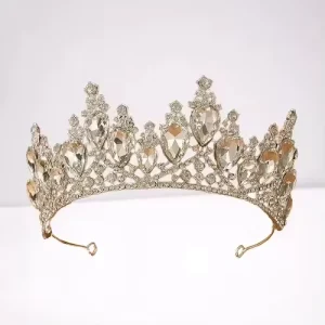Elegant Exquisite Crowns and Tiaras Shining Alloy Rhinestone Pageant Tiaras De Cabelo Prom Wedding Hair Accessories Tiara Crown