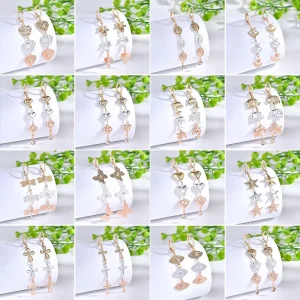 Elegant Fashion Chandelier Earrings Multicolor Jewelry for Stylish Women