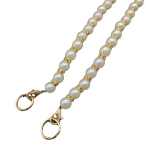 Elegant Handmade Mobile Phone Case Pendant Chain Accessories DIY Kit Manufacturers’ Pearl Rhinestone Ladies’ Garment Accessory