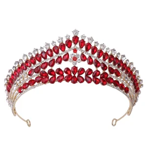 Elegant Luxury Wedding Crown Hair Jewelry Bridal Headpiece Woman Baroque Rhinestones Crystal Tiaras