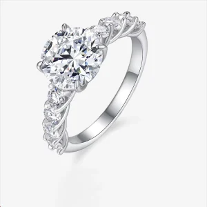 Elegant Pear Cut Moissanite Style Stone Halo Ring Women Luxury Sparkling Engagement Wedding Jewelry Fashion Gift Ring