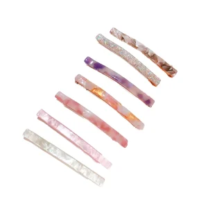Elegant Style Custom Acetate Hair Clips & Bobby Pins for Women Trendy Duckbill Party Fashion Hair Accessories