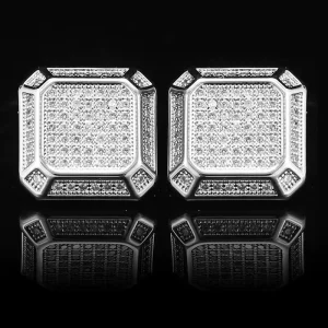Elegant Zircon Crystal Diamond Elegant Cufflinks Custom Men Suit Shirt Fashion Accessory Wedding Tuxedo Trendy Jewelry