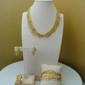 Elegent High Quality Jewelry Chains Dubai Jewelry Sets for Women Fhk5807