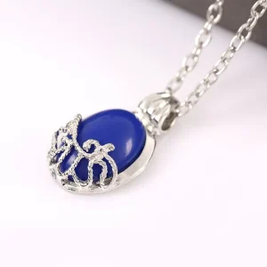 Elena Gilbert Vervain Romantic Crystal Pendant Necklaces Vampire Diaries Necklace for Women Charm Collar Jewelry
