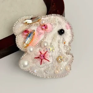 Embellished Hair Bows Custom Hair Accessories Women Pearl Alloy Flowers Traditional Chinese Bows