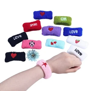 Embroidered Kids Nylon Towel Ring Custom Colorful Hair Accessories Headband Handmade Birthday Factory Direct Sales Headdress