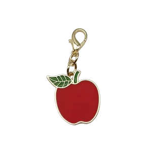 Enamel Fruit Metal Charms Apple Pendant Custom Logo DIY Jewelry Accessories for Keychain Handbag Decoration