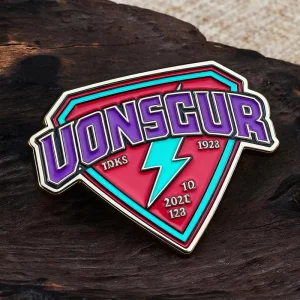 Enamel Pin Manufacturer Custom logo School Zinc Alloy Metal Safety Brooch Pin Badge Gold Soft Hard Enamel Lapel Pins