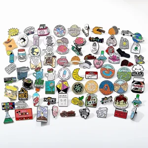 Enamel Pins Bulk in Stock Custom Funny Meme Metal Badge Lapel Pin Factory Direct OEM ODM (Incl. Anime Catalog)