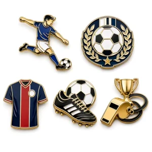 England Germany France Spain Italy Soccer Pin Custom Football Enamel Badge Hard Metal Lapel Brooch Europe Fan