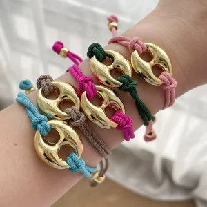 Europe United States Cross border New Pig Nose Animal Trendy Unisex Beaded Rope Bracelet Personality