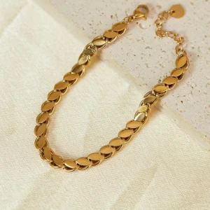 Europe and America Fashion Personalized Gold Bracelets Bracelet For Ladies Versatile Stainless Steel ALN2601000100