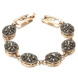 European American Ethnic Style Exquisite Zircon Gemstone Inlaid Bracelet Cross-Border Accessory Fashion Bangles