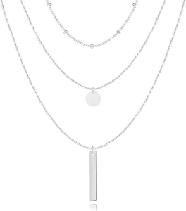 European American Hot Selling Elegant Simple Geometric Long Brass Necklace Cross Border Fashion Pendant Necklaces