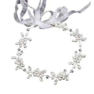 European American Style Bridal Headpiece Handmade Pearl Hair Crown Bridal Jewelry Wedding Accessories Bridal Headband