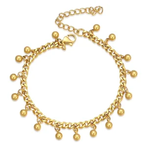European American Trend Splicing Tassel Bracelet Simple Chain Beads Fashion Cuff Bracelets