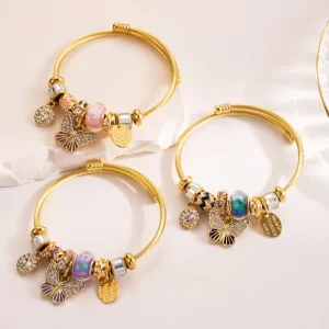 European American Women’s Niche Cross border New Butterfly Diamond Alloy Stainless Steel Bracelet Gift